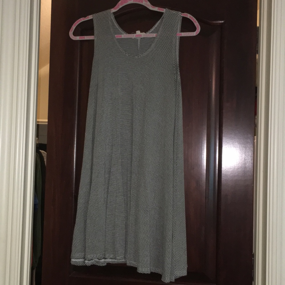 Black and white stripped T-Shirt Dress